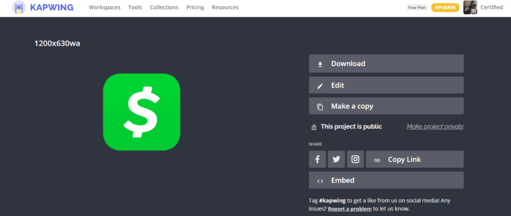Convert Cash App logo to transparent png 3