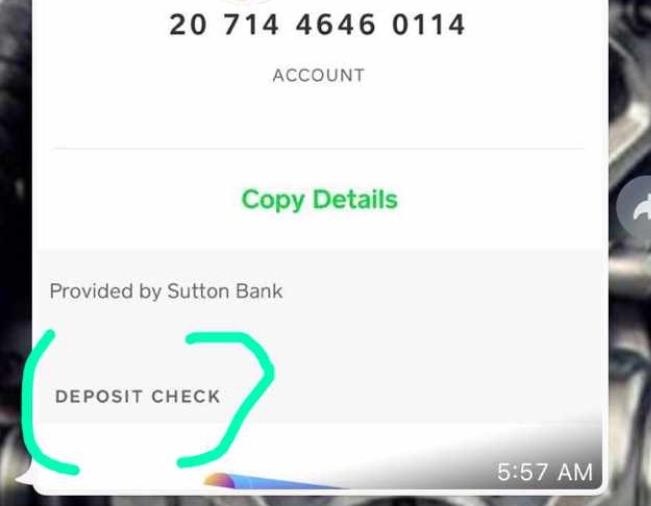 mobile check deposit cash app