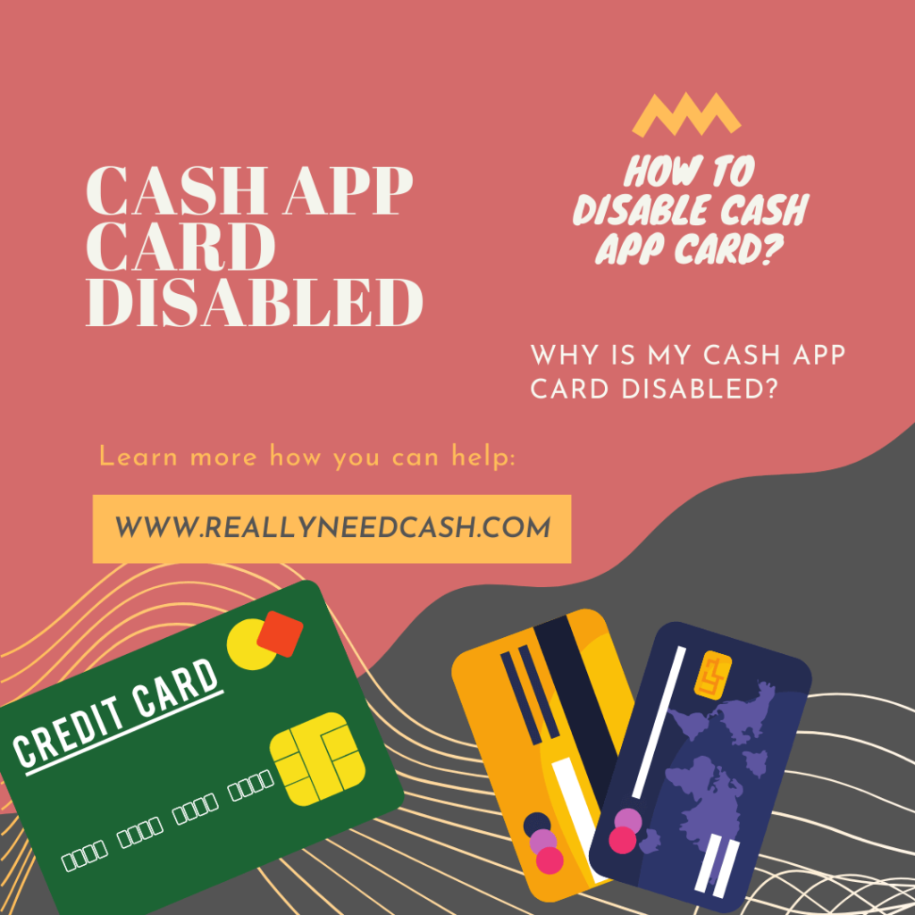 why is my cash app disabled