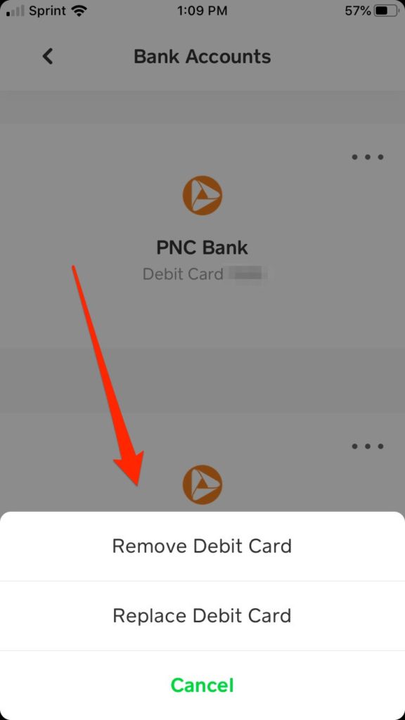 modify linked cash app bank account