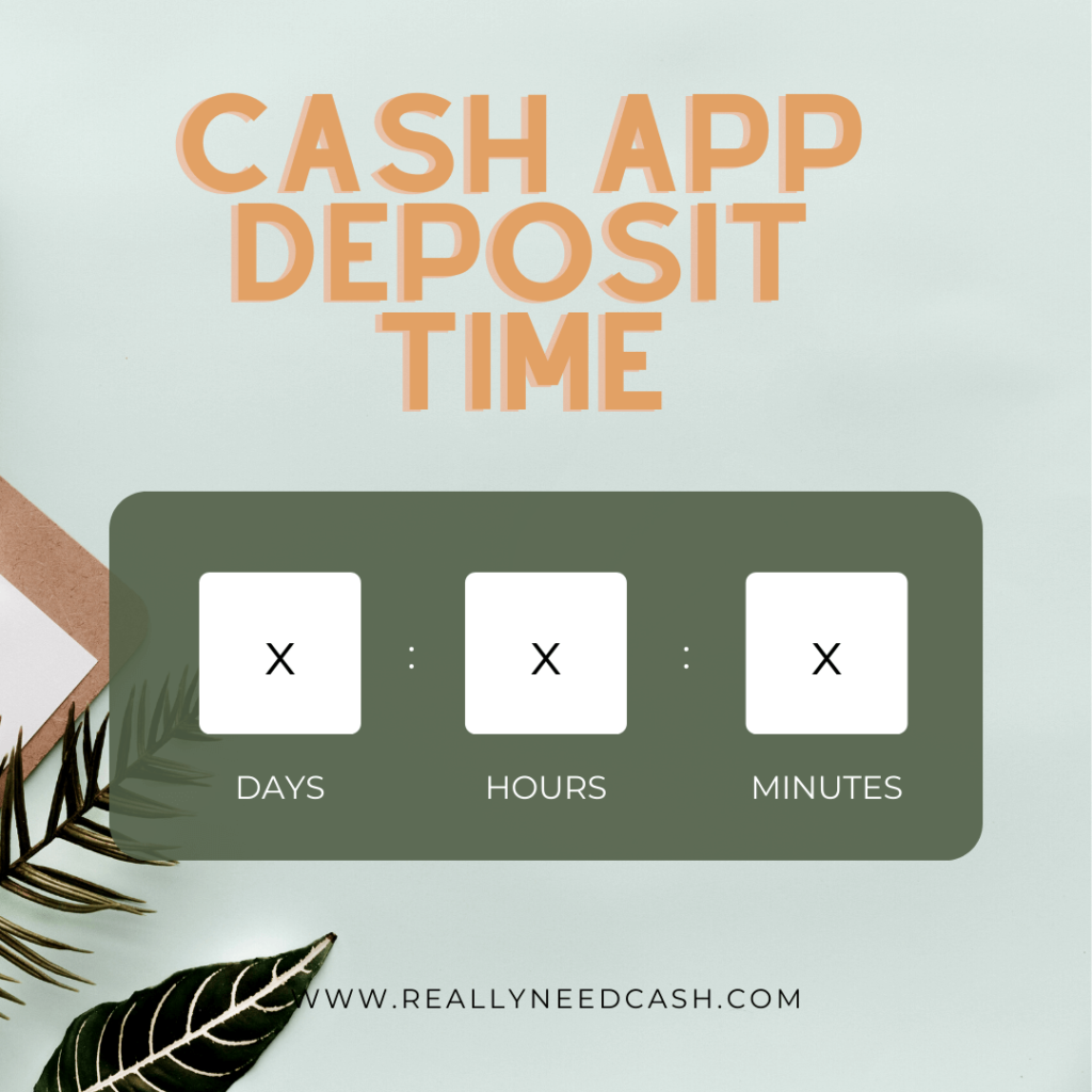 how long does it take cash app to deposit 