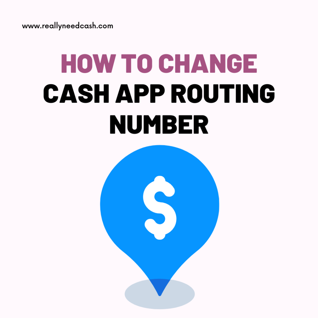 how to change routing and account number on cash app