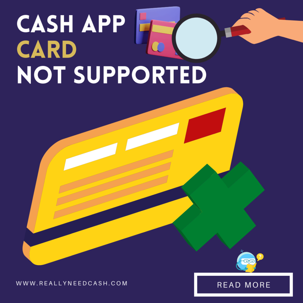 Cash App Card Not Supported
