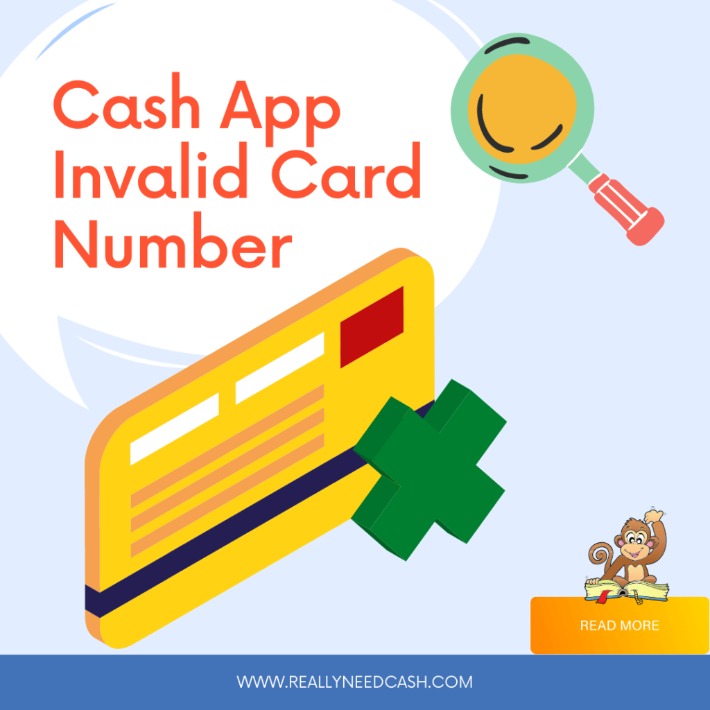 Cash App Invalid Card Number