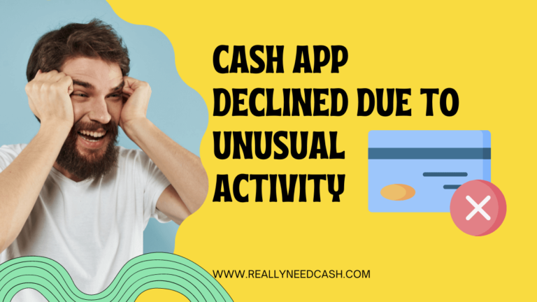 Cash App Payment Declined Due to Unusual Activity Solved 2024 ✅