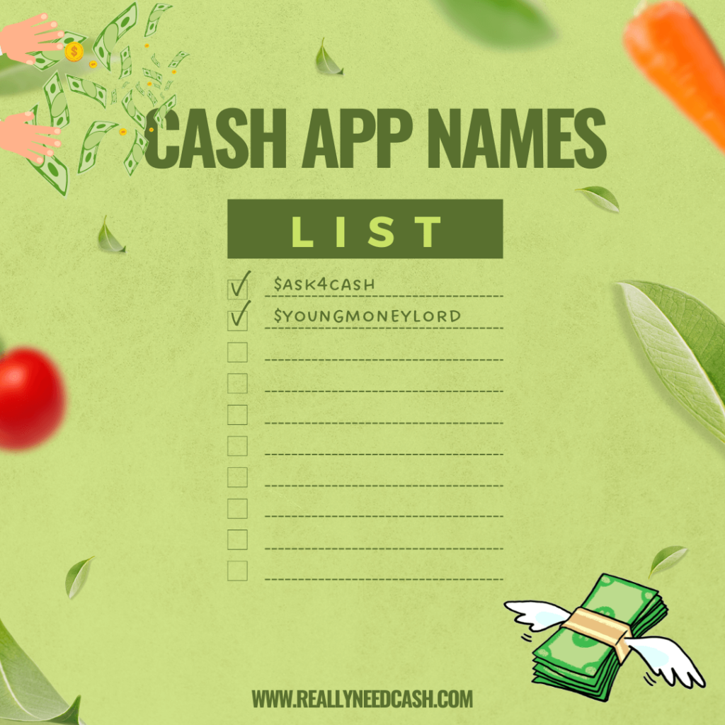 Cash App Names to Request Money from