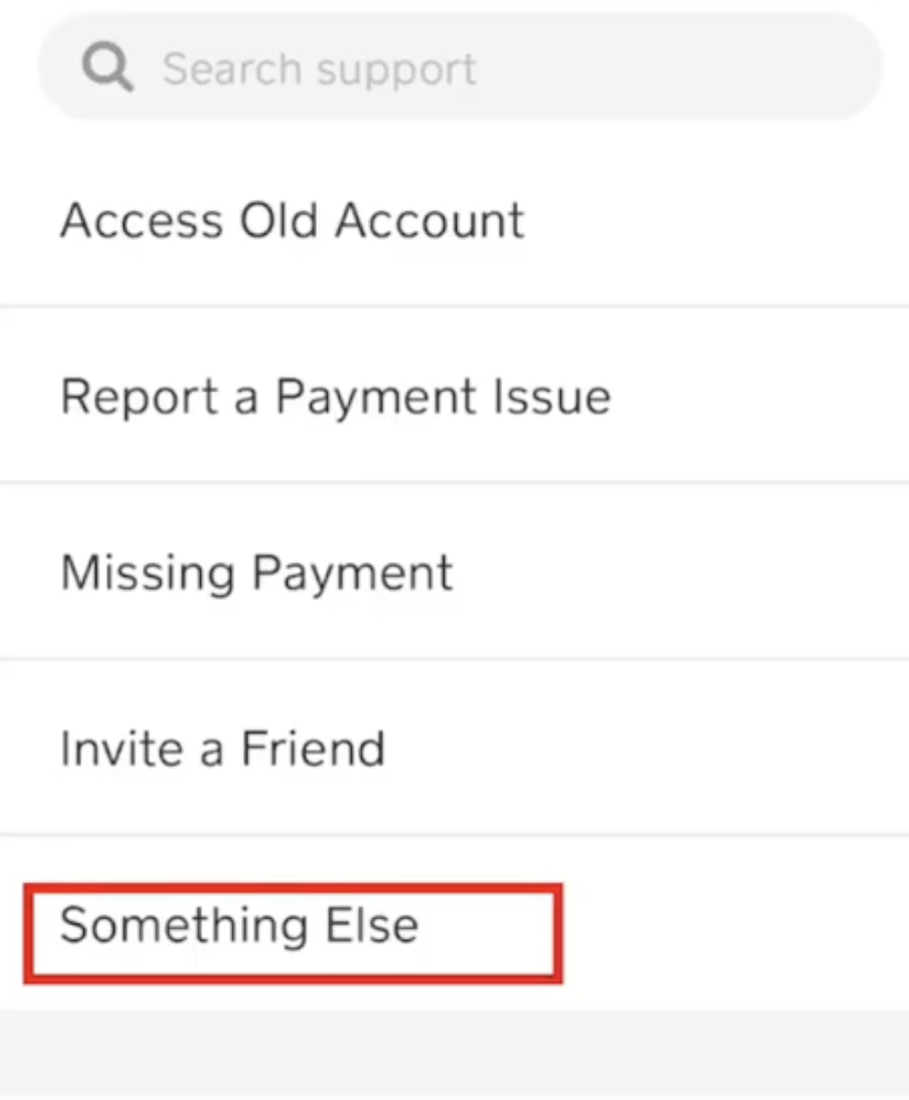 Select "Something Else."