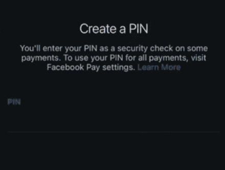 Create a PIN