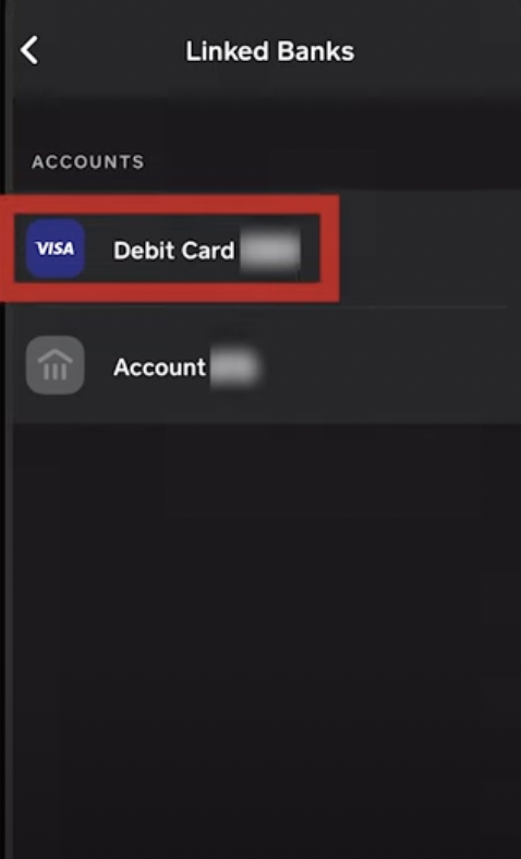 Choose on the "credit/ debit card" option.