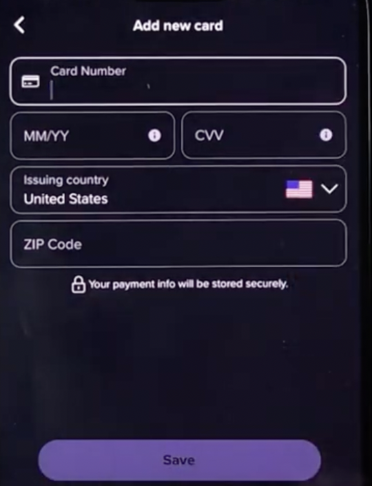 Verify the Payment Method