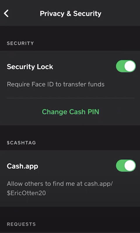 Toggle to Enable Security