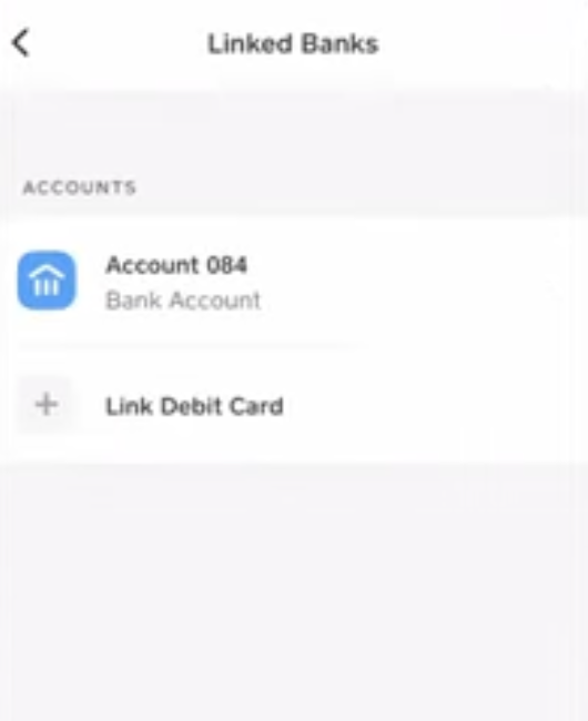 Link a Bank Account/ Card