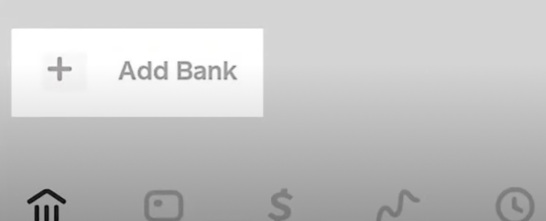 Click on "Add Bank"