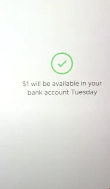 Complete the transaction from Cash App to Chime