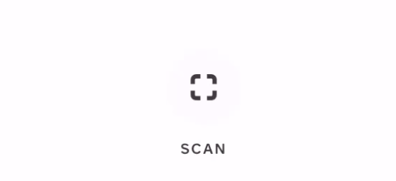 Tap on the "SCAN" button