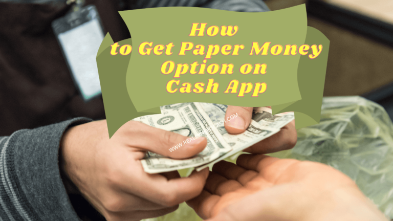 How to Get Paper Money Option on Cash App 2024 Tutorials ✅