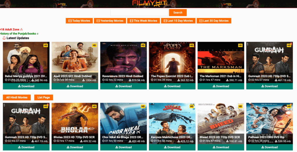 Filmyhit Punjabi, Hindi, Marathi Movies