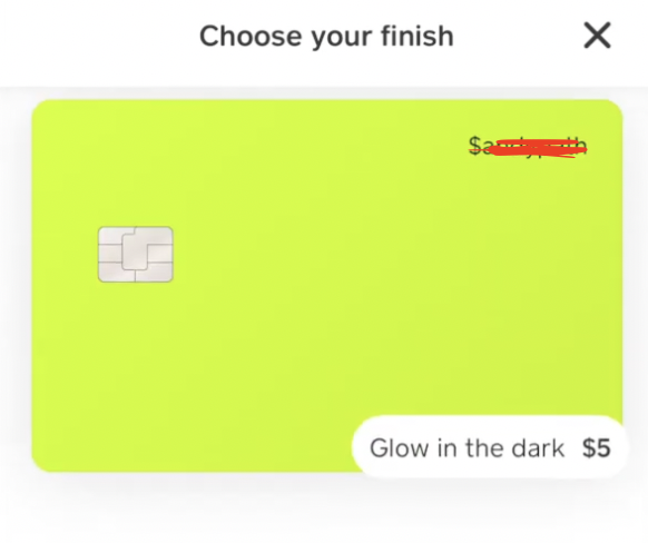 Choose a Glow in the Dark Card