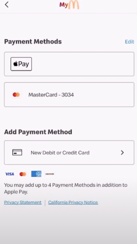 Choose Cash App Card Payment Method