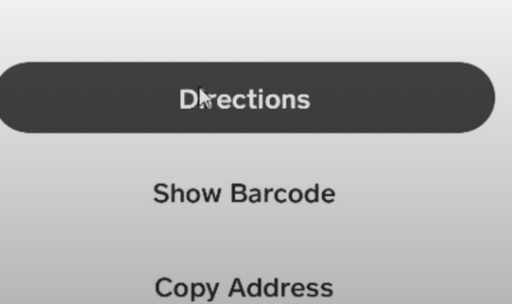 Tap on Show Barcode