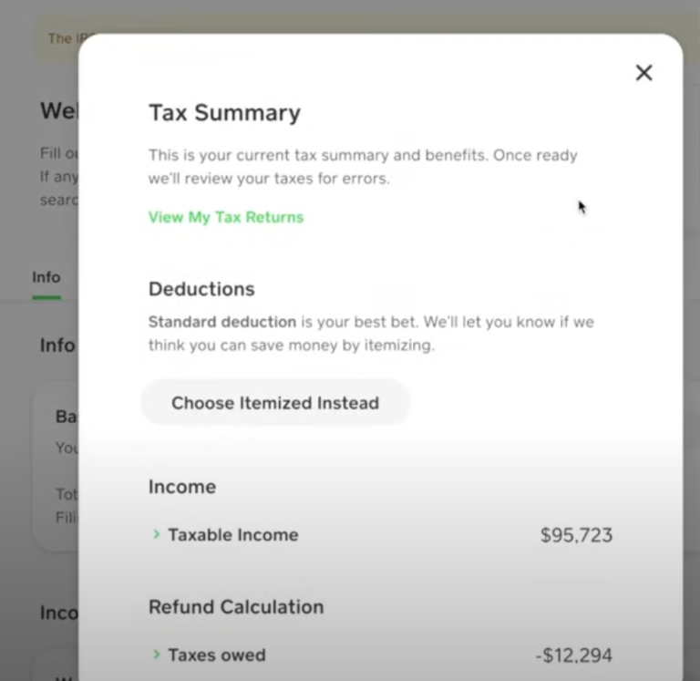 Cash App Tax Refund