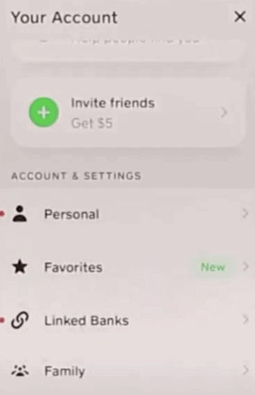 Scroll Down to Account and Settings