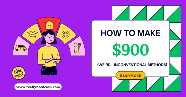 How to Make $900 Dollars Fast (15 Weird, Realistic Ways)