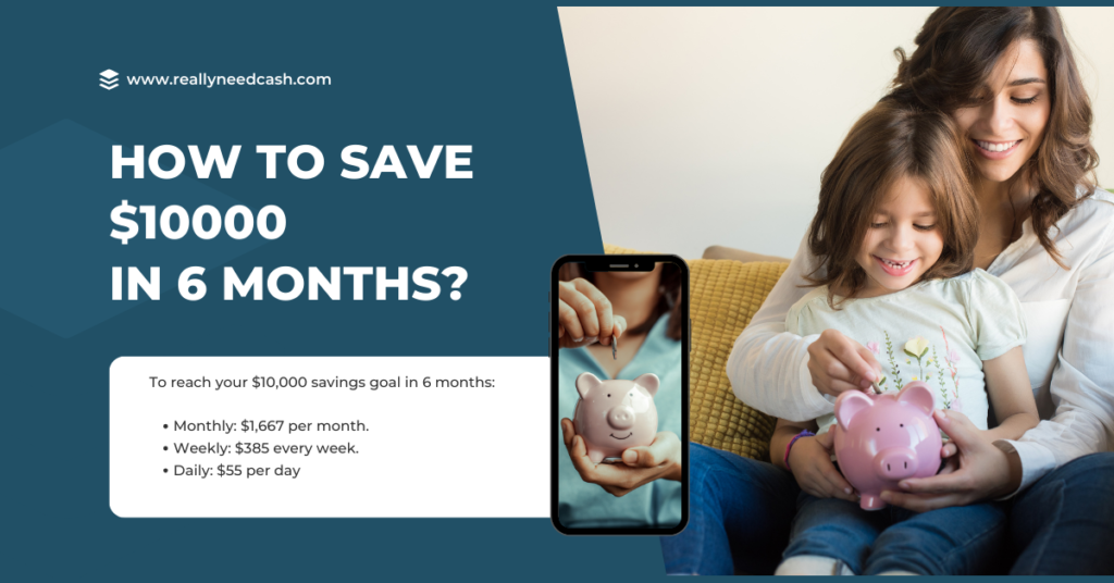 Strategies for achieving a $10,000 savings goal in 6 months. Practical tips and step-by-step guidance on budgeting, increasing income, and managing expenses to build a substantial savings fund