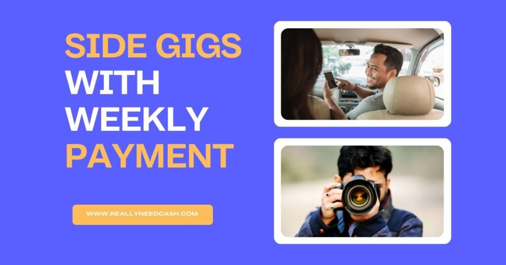 Diverse side hustles with weekly pay – find the perfect gig for your financial goals