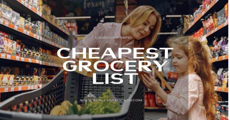 30+ Cheapest Grocery List and Money-Saving Tips for Smart Grocery Shopping
